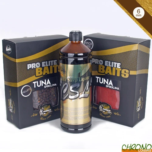 Pack Appâts Pro Elite Baits Gold Amorcage Tuna Spirulina 1 Pack Appâts Pro Elite Baits Gold Amorcage Tuna Spirulina