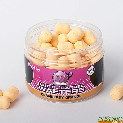 Dumbells Equilibrés Mainline Wafter Barrels Cranberry Orange 12x15mm 1 Dumbells Equilibrés Mainline Wafter Barrels Cranberry Orange 12x15mm