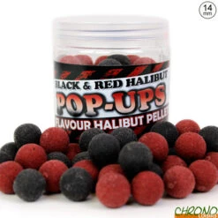 Pop Ups Pro Elite Baits Black & Red Halibut 14mm 250ml