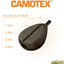 Plomb Fox In Line Flat Pear Grooved Camotex