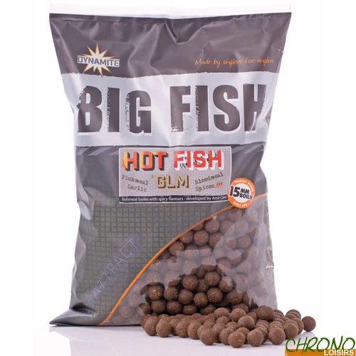 Bouillettes Dynamite Baits Hot Fish & GLM 15mm 1.8kg 1 Bouillettes Dynamite Baits Hot Fish & GLM 15mm 1.8kg