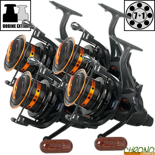 Moulinet Carp Design Débrayable GFR9000 Black & Orange (les 4) 1 Moulinet Carp Design Débrayable GFR9000 Black & Orange (les 4)