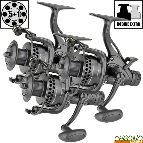 Moulinet Carp Zoom Débrayable Black Ghost 6000 BBC (les 3) 1 Moulinet Carp Zoom Débrayable Black Ghost 6000 BBC (les 3)