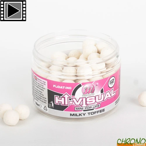 Pop Ups Mainline Fluo Hi Visual Milky Toffee 12mm 150ml 1 Pop Ups Mainline Fluo Hi Visual Milky Toffee 12mm 150ml