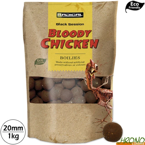 Bouillettes Radical Bloody Chicken 20mm 1kg 1 Bouillettes Radical Bloody Chicken 20mm 1kg