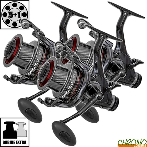 Moulinet Carp Zoom Débrayable Scirocco 6000BBC (les 3) 1 Moulinet Carp Zoom Débrayable Scirocco 6000BBC (les 3)