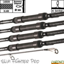 Canne Carp Design Slim Fighter Pro 50mm 12' 3.5lbs (les 4)