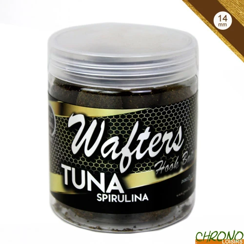 Bouillettes Equilibrées + Dumbells Pro Elite Baits Gold Tuna Spirulina 14mm 110g 1 Bouillettes Equilibrées + Dumbells Pro Elite Baits Gold Tuna Spirulina 14mm 110g