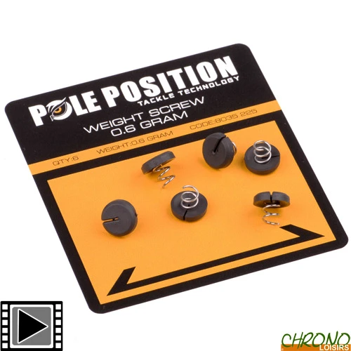 Lest à Vis Pole Position Weight Screw (par 6) 1 Lest à Vis Pole Position Weight Screw (par 6)