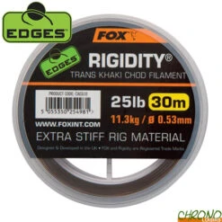 Monofilament Fox Edges Rigidity Chod Trans Khaki 30m