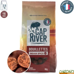 Bouillettes Cap River Indian Spice 16mm 2.5kg