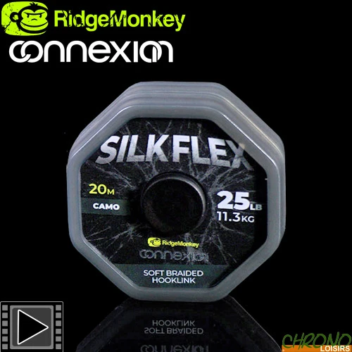 Tresse RidgeMonkey Connexion SilkFlex Soft 25lbs 20m 1 Tresse RidgeMonkey Connexion SilkFlex Soft 25lbs 20m