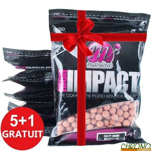 Bouillettes Mainline High Impact Salty Squid 15mm 1kg (x5) 1 Bouillettes Mainline High Impact Salty Squid 15mm 1kg (x5)