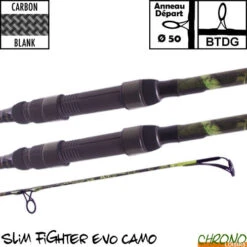 Canne Carp Design Slim Fighter Evo Camo 50mm 12' 3.5lbs (les 2)