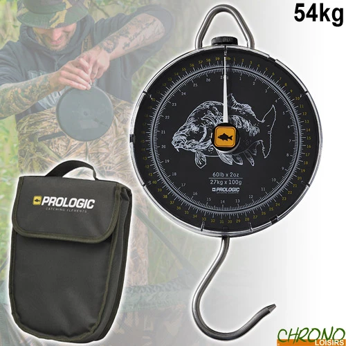 Peson à Crémaillère Prologic Specimen Dial Scale 54kg 1 Peson à Crémaillère Prologic Specimen Dial Scale 54kg
