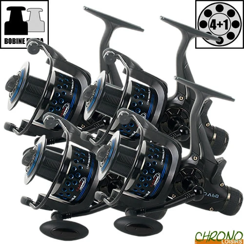 Moulinet Carp Design Débrayable DA60 Grey & Blue (les 4) 1 Moulinet Carp Design Débrayable DA60 Grey & Blue (les 4)