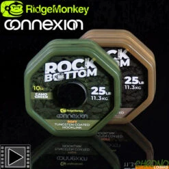 Tresse RidgeMonkey Connexion Rock Bottom Soft Coated Camo 25lbs 10m