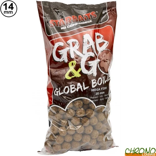 Bouillettes Starbaits Grab & Go Mega Fish 14mm 2.5kg 1 Bouillettes Starbaits Grab & Go Mega Fish 14mm 2.5kg