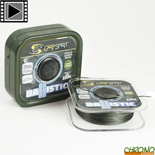 Tresse Carp Spirit Ballistic Camo Green 20m 35lbs 1 Tresse Carp Spirit Ballistic Camo Green 20m 35lbs