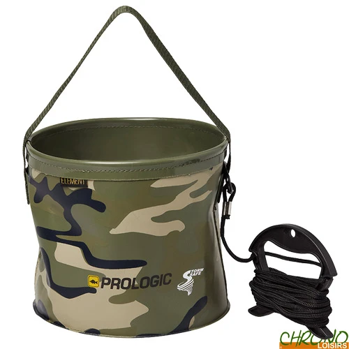 Seau Souple Prologic Element Camo Water Bucket Medium 6.2L 1 Seau Souple Prologic Element Camo Water Bucket Medium 6.2L