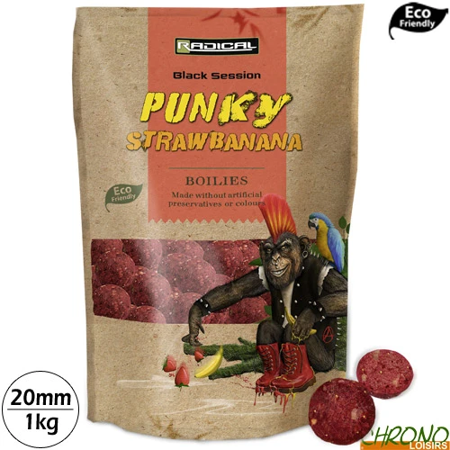 Bouillettes Radical Punky Strawbanana 20mm 1kg 1 Bouillettes Radical Punky Strawbanana 20mm 1kg