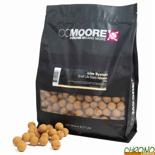 Bouillettes CC Moore Live System 18mm 1kg 1 Bouillettes CC Moore Live System 18mm 1kg