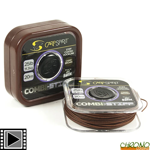 Tresse Carp Spirit Combi Stiff Camo Brown 20m 25lbs 1 Tresse Carp Spirit Combi Stiff Camo Brown 20m 25lbs