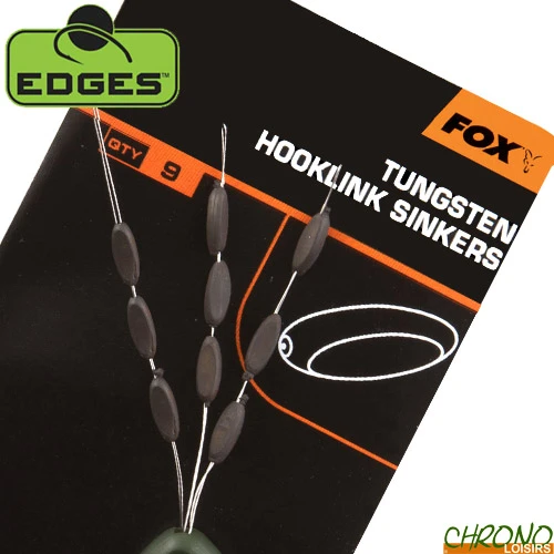 Lest Fox Edges Tungsten Hooklink Sinkers (par 9) 1 Lest Fox Edges Tungsten Hooklink Sinkers (par 9)